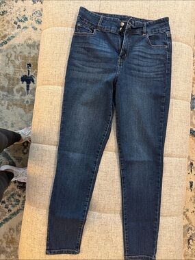 Dark Indigo High-Rise Skinny Jeans for Women